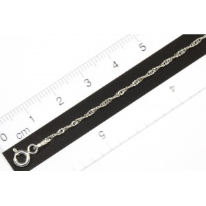 STERLING SILVER .925 20 INCH READY-TO-WEAR TWISTED LINK 1,5MM CHAIN